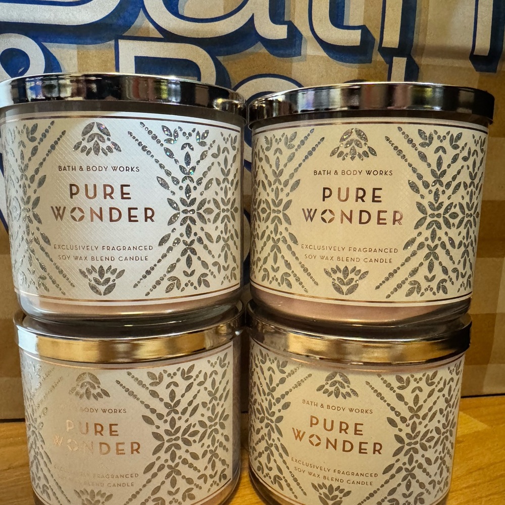 Bath & Body Works Pure Wonder Pink Candle Collection